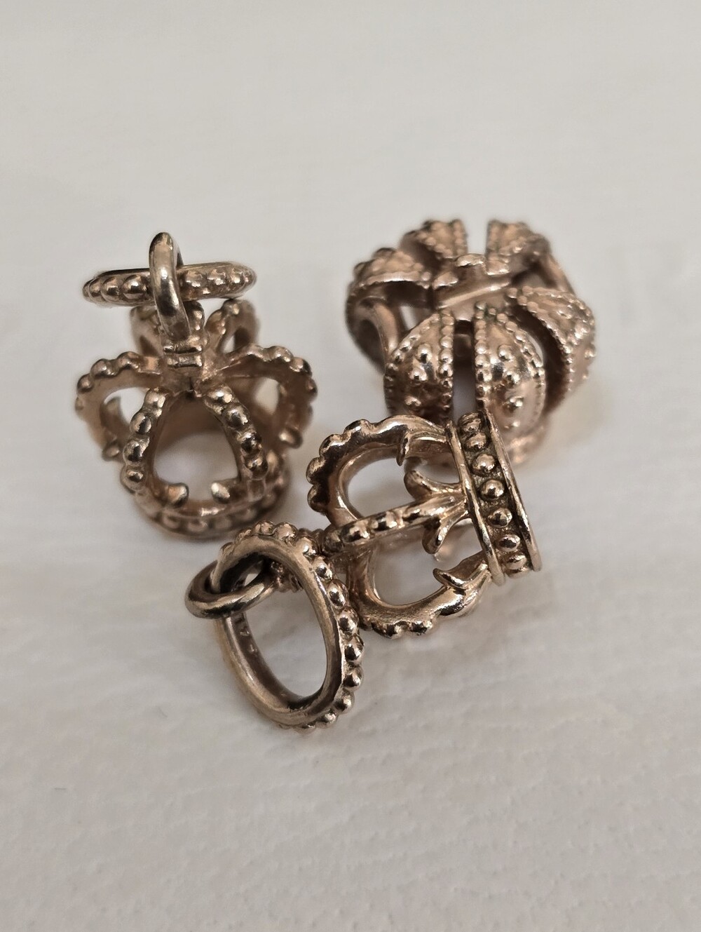 Set Of 3 Pandora Rose Charms